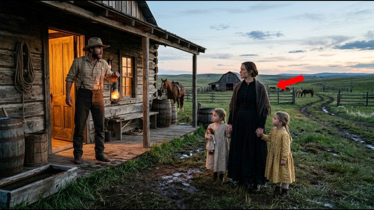 “Can We Hide in Your Cabin for the Night” The Girl Asked The Giant Rancher Took One Look and Froze