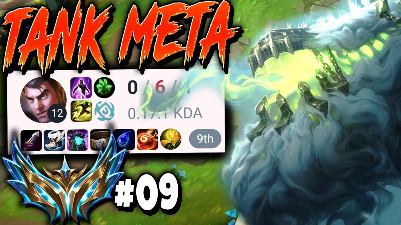 WELCOME TO SEASON 15 TANK META, WHERE MY CHO'GATH EAT ALL TOP LANE FOODS - ROAD TO CHALLENGER #09