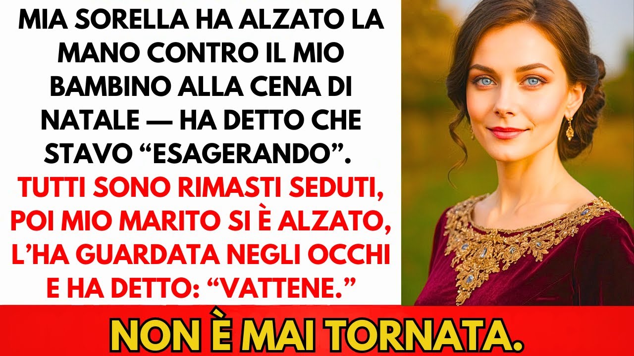 Mia Sorella Ha Cacciato Mio Figlio Dal Tavolo A Natale — Ha Detto Che Esageravo. Tutti Guardavano