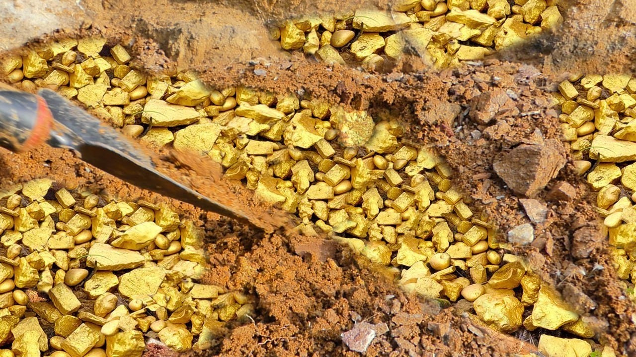 INCREDIBLE! Raw Gold Nuggets Found While Digging