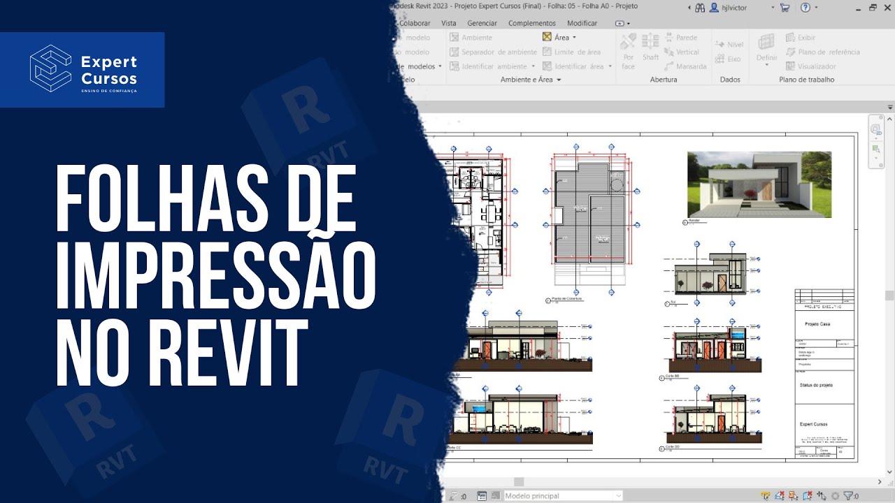 Como criar Folhas de Impressão no Revit