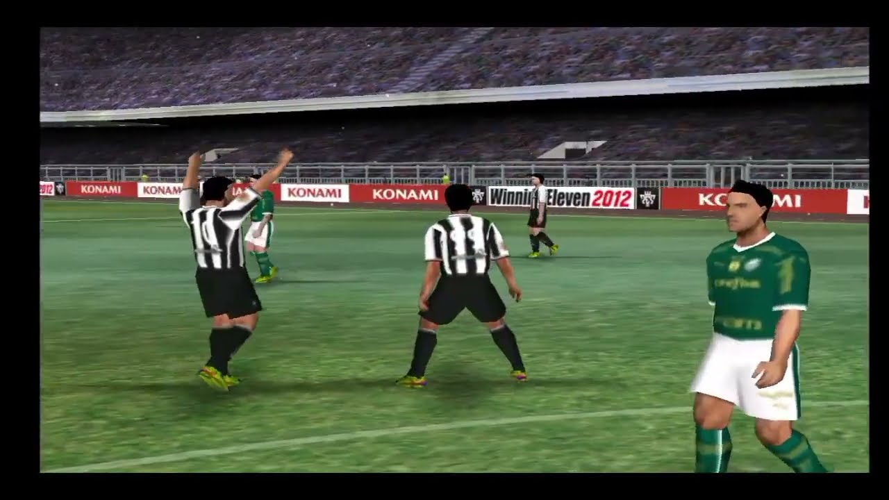 PALMEIRAS VS BOTAFOGO JOGAÇO CLÁSSICO EM JOGO DE PES 2012 PRO EVOLUTION SOCCER PARTIDA COMPLETA