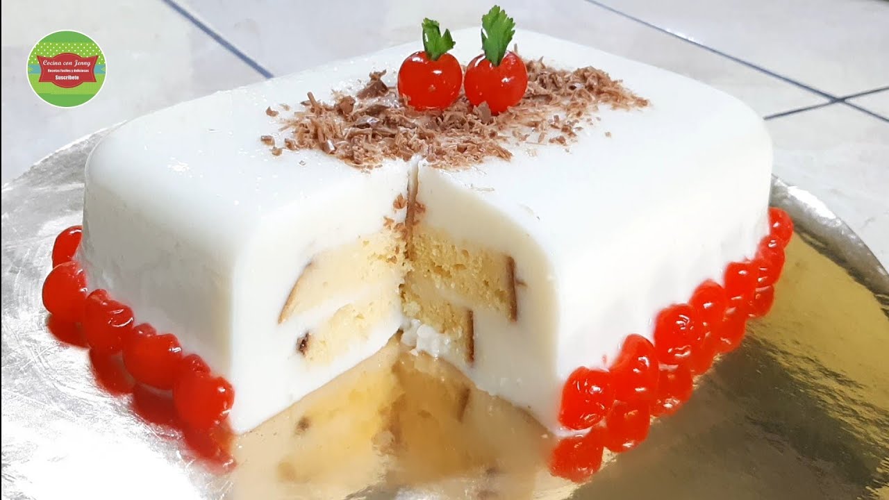 Gelapastel con solo 3 ingredientes sin HORNO / Cocina con Jenny