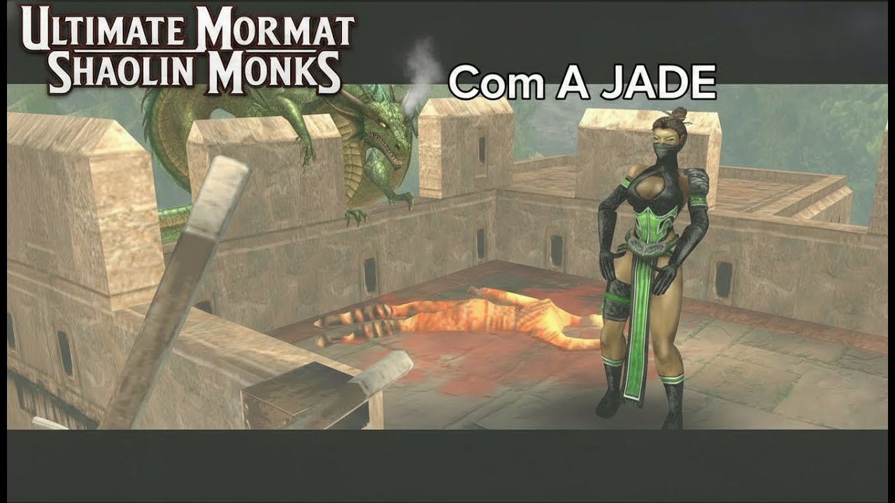 Mod V 2 Ultimate Mortal Kombat Shaolin Monks Com JADE ! Em 4K ps2 Emu parte 4