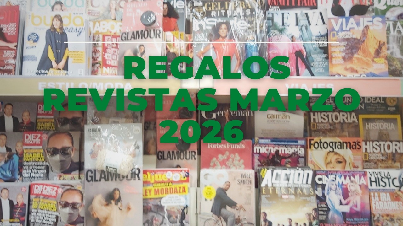 REGALOS REVISTAS MARZO 2026 tinte BENEFIT valorado 28€, serum Kuos valorado en 95€, crema Valquer 30