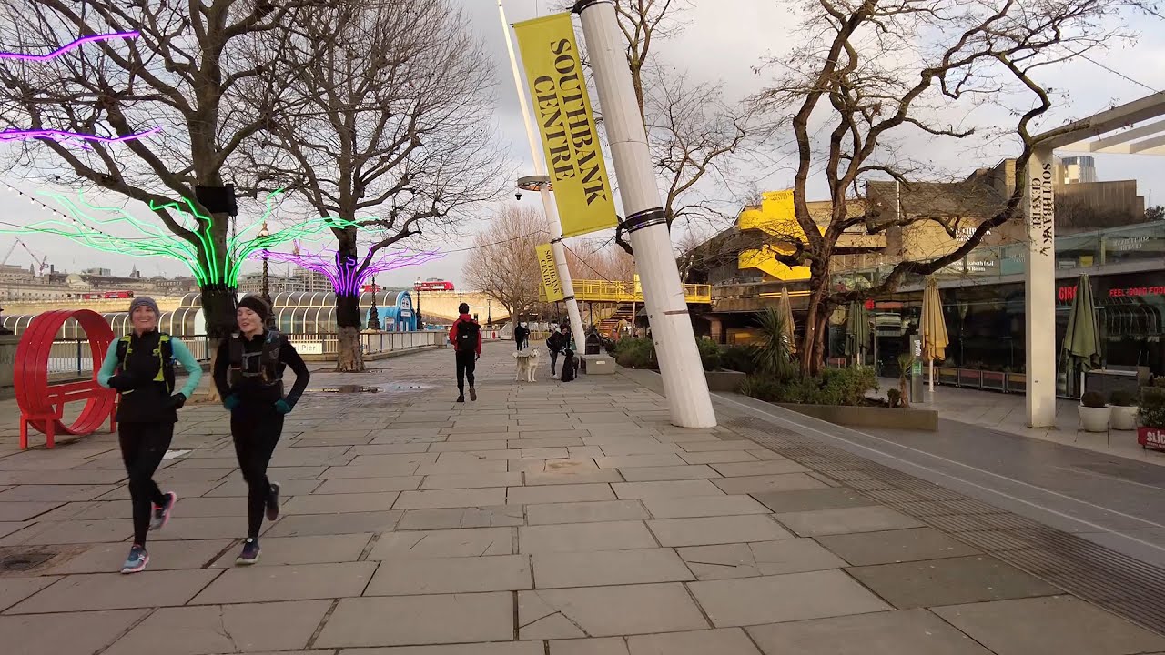 Walking around South Bank, Thames Path, Southbank, 2021 Lockdown, London Walking Tour 4K