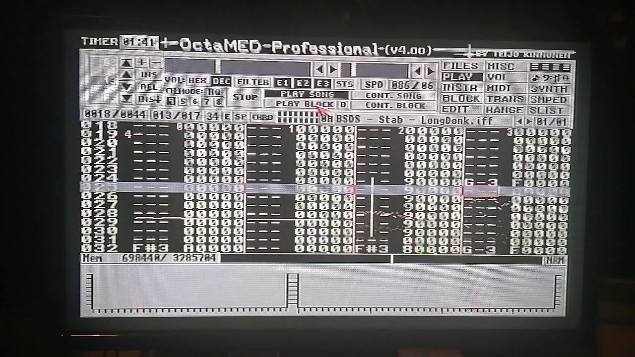 Two Amiga Octamed 4 tracks - Pete Cannon