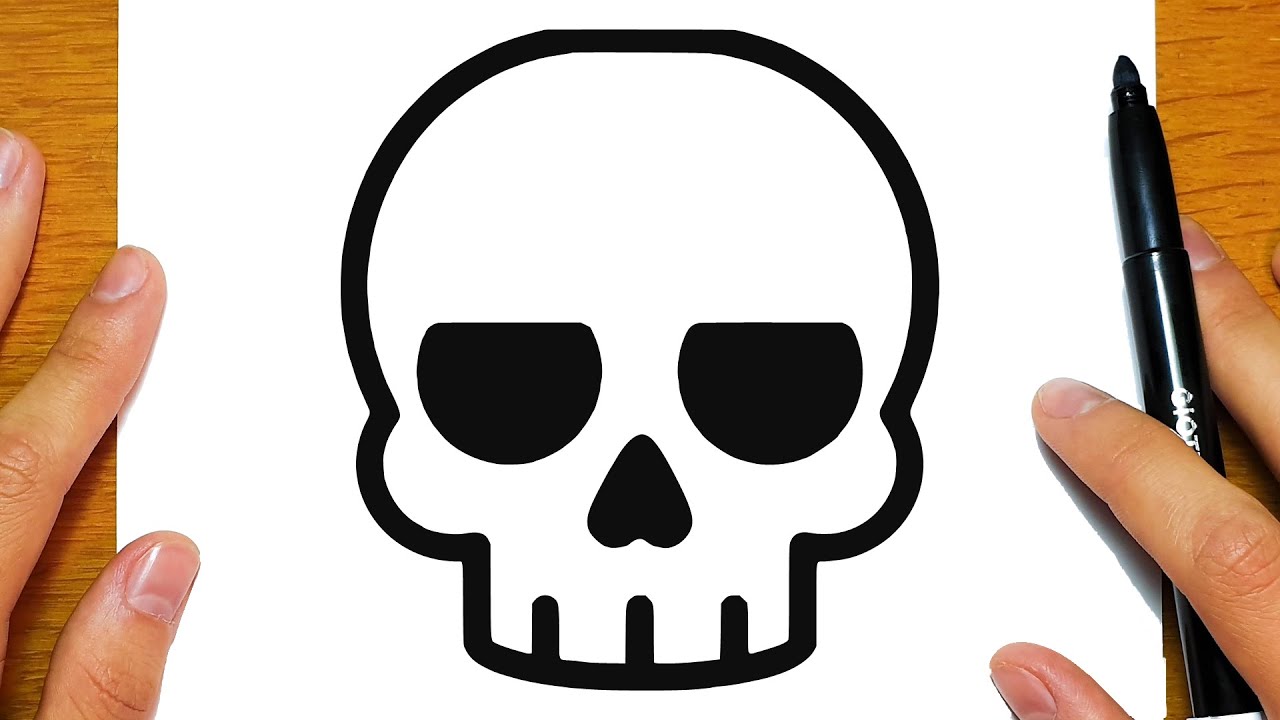 WIE MAN EINEN TOTENKOPF FÜR HALLOWEEN ZEICHNET | Einfaches zeichnen lernen