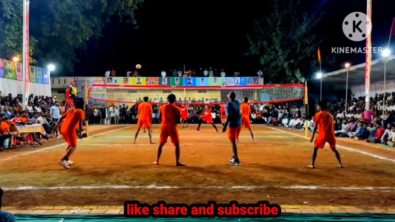 Semifinal match ISC malegaon waqar VS Arun UP all India shooting ball tournament at Anjad MP
