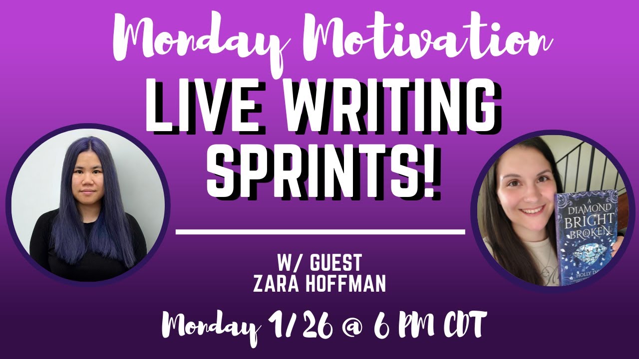 Monday Motivation 💻 Boost Your Productivity with Live Writing Sprints! | 1/26 @ 6 PM CDT
