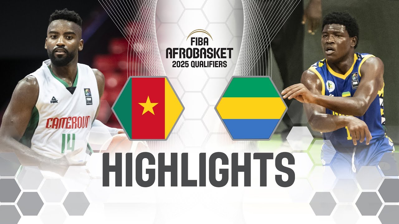 Cameroon 🇨🇲 v Gabon 🇬🇦 | Highlights | FIBA AfroBasket 2025 Qualifiers