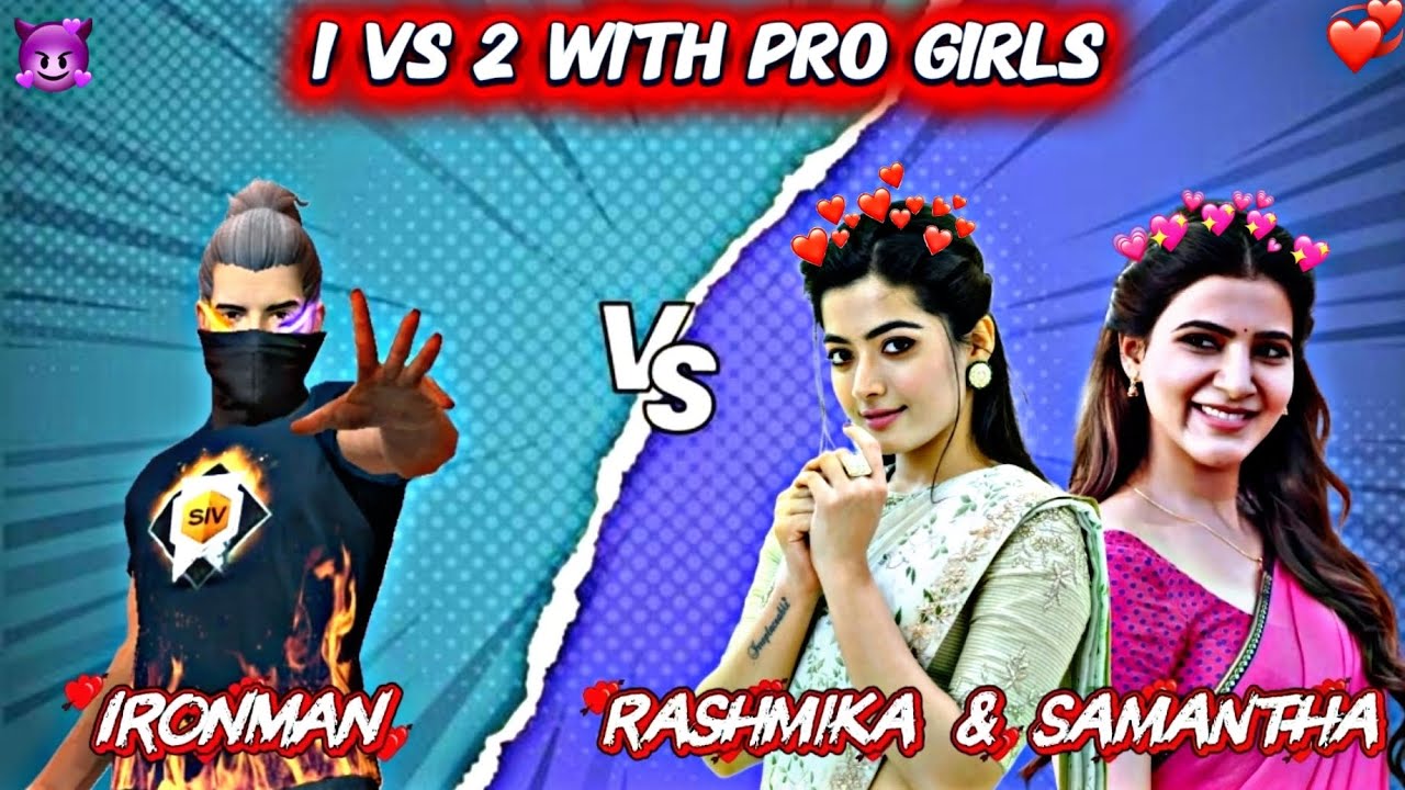 😡 1 VS 2 WITH TAMIL GIRLS || PART - 2 💔 PRO GIRLS INSULT ADAM || #ffviral #ffgirls18+ #fftrend