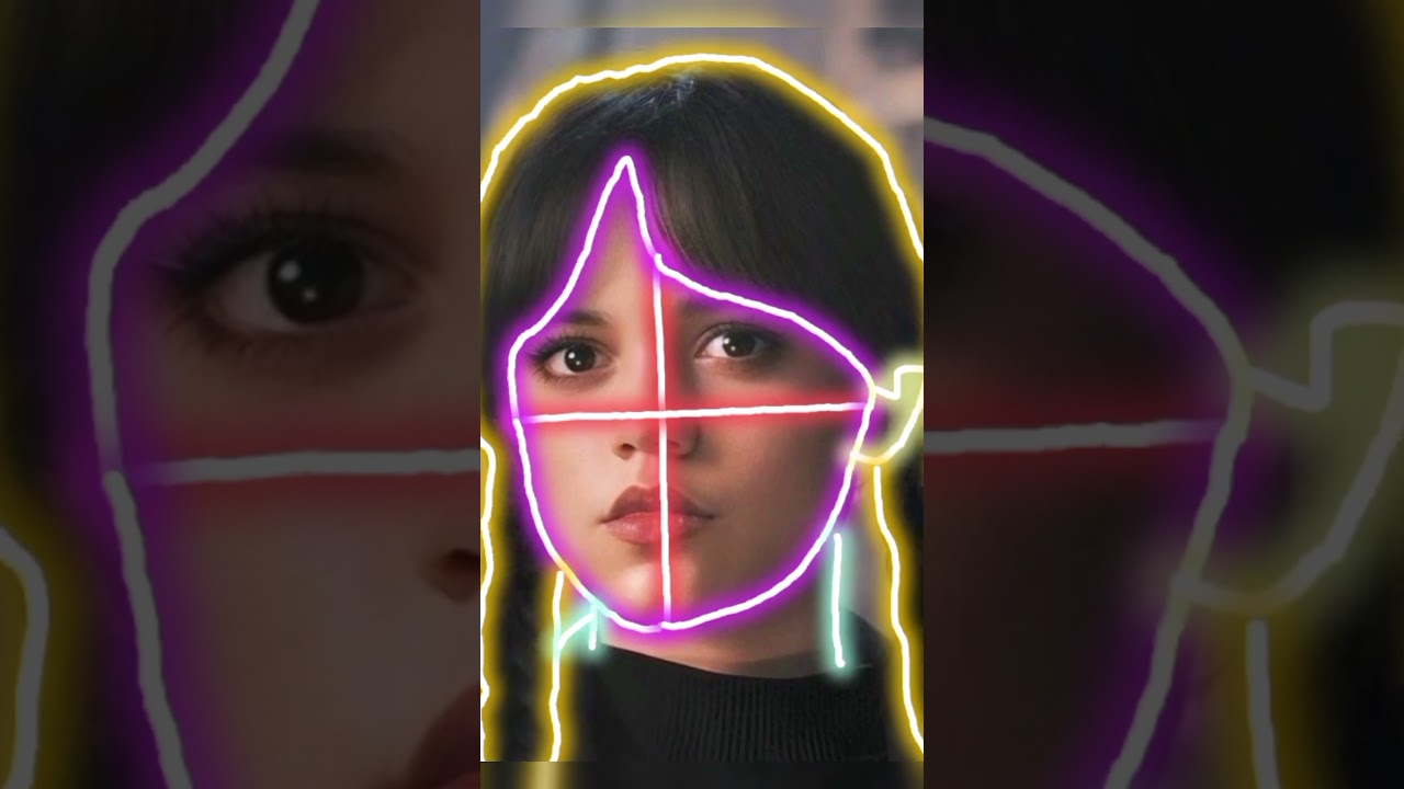 How to draw Wednesday Adams from season 2