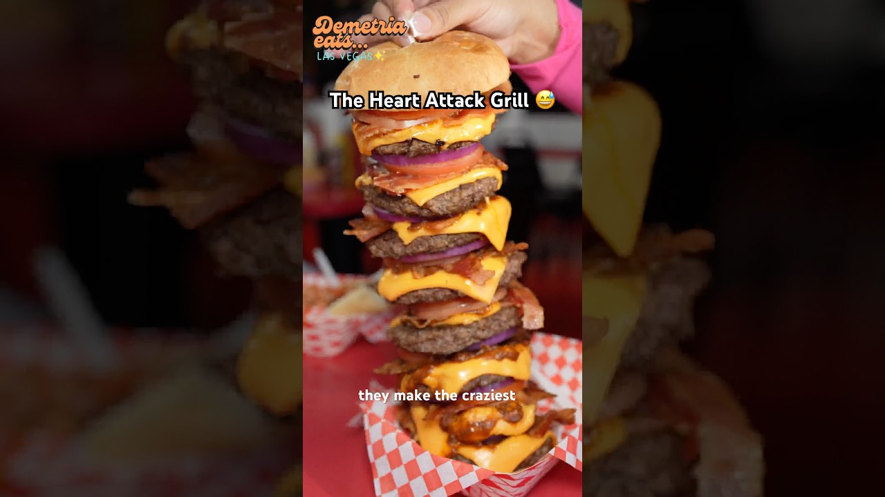 Ресторан Heart Attack Grill &mdash; это просто нечто! 🤯 #vegas #foodie #shorts