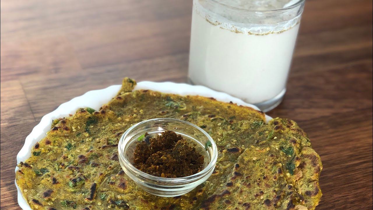 Vegan No Oil Quick Cucumber Thalipeeth #vegan #healthy #oilfree