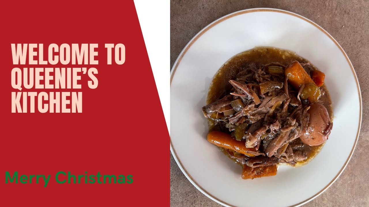 HOW TO COOK A CHUCK ROAST  IN A CROCKPOT 🎄MERRY CHRISTMAS 🎄