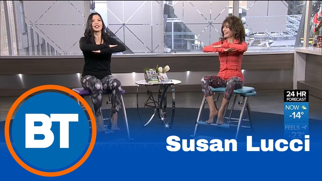 Susan Lucci demonstrates the benefits of Pilates PRO Chair