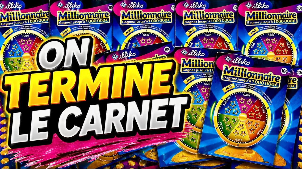 ON TERMINE LE CARNET DE MILLIONNAIRE !!