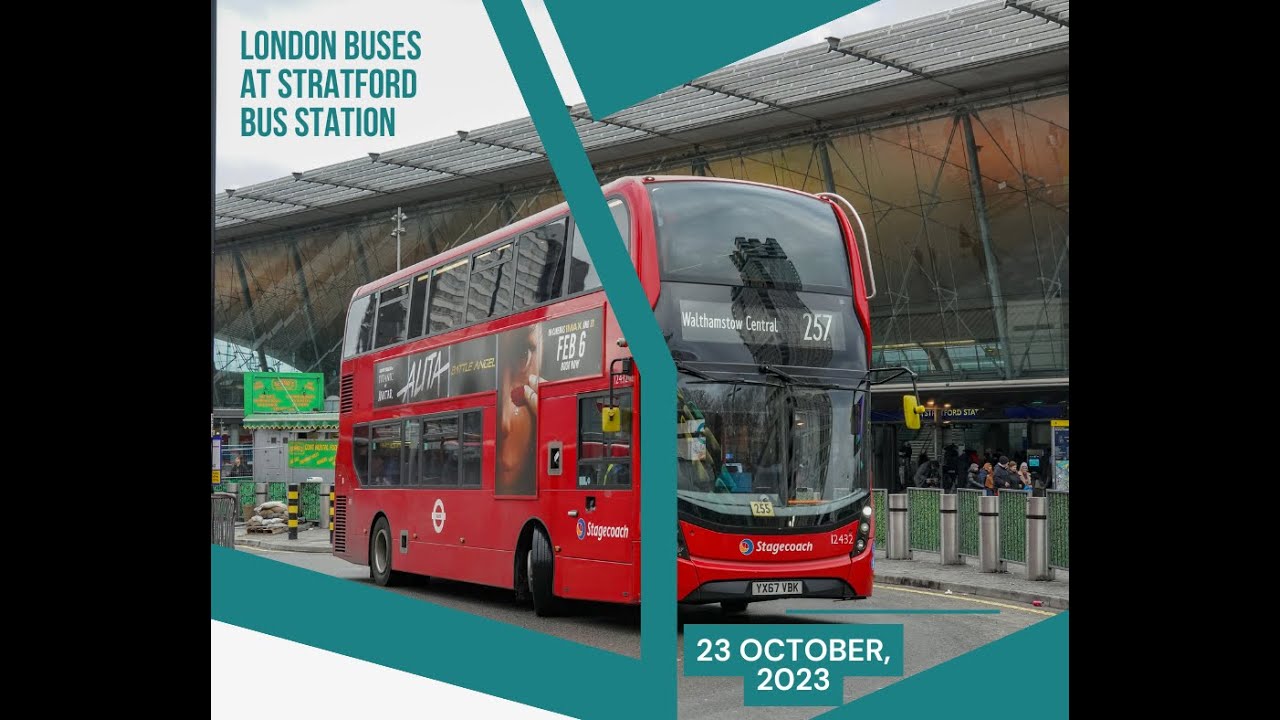 London Buses at Stratford Bus Station, 23rd October 2023