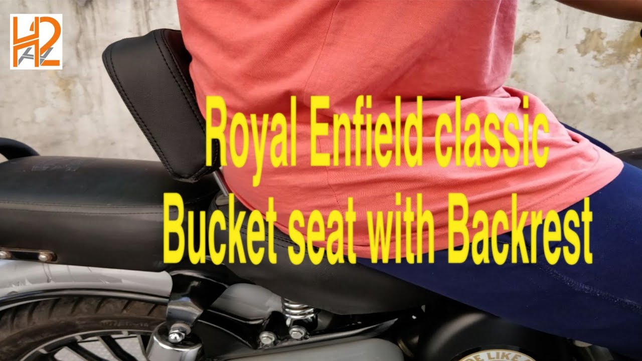 Bucket seat with Backrest Royal Enfield classic