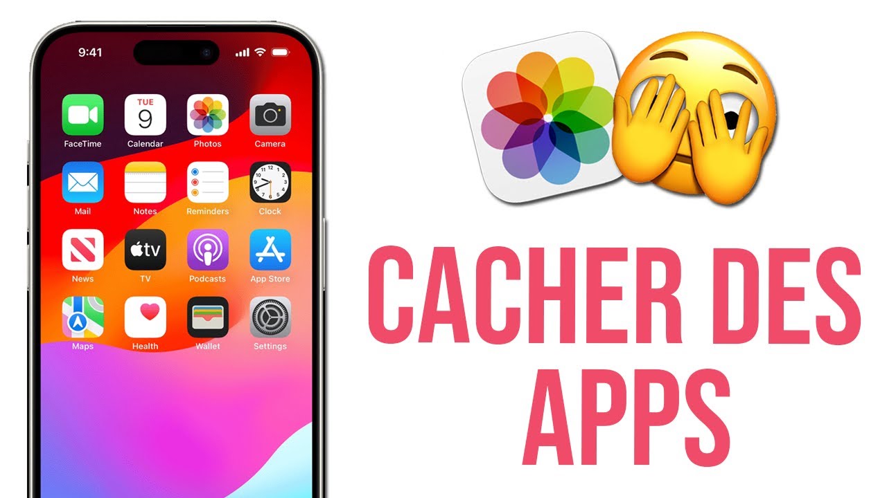Cacher des applications sur iPhone iOS 18