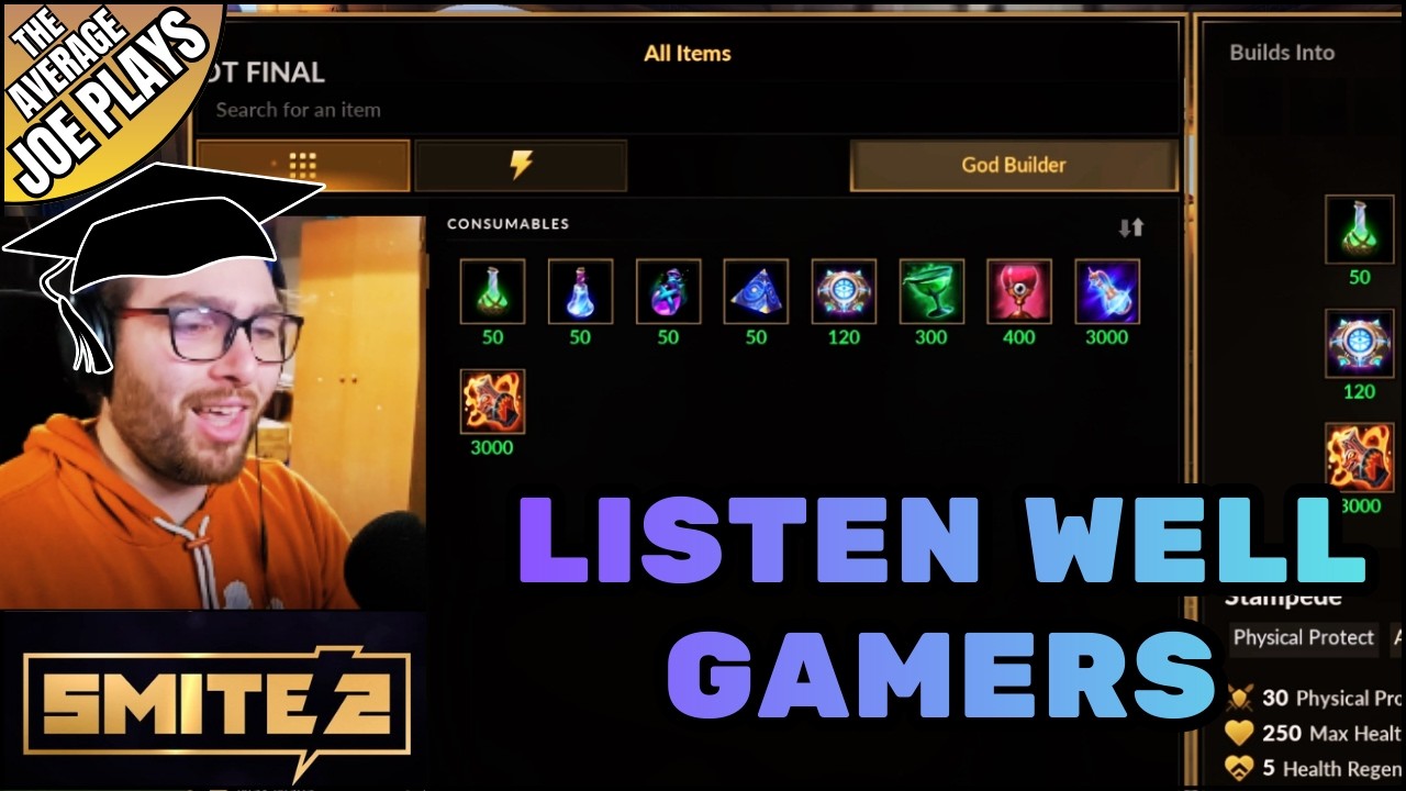 Tutoring Tuesdays - Smite 2 Consumables and How to Use Them