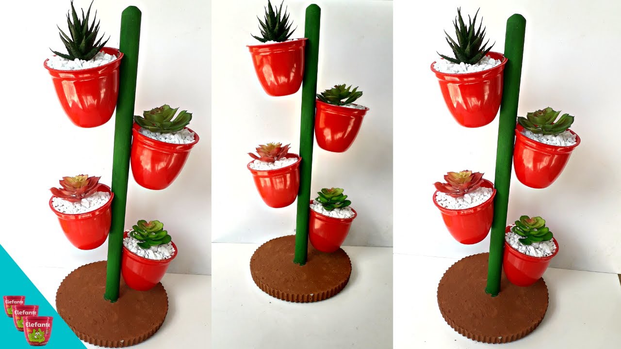 Não jogue fora potes de massa de tomate, faça esse Vaso