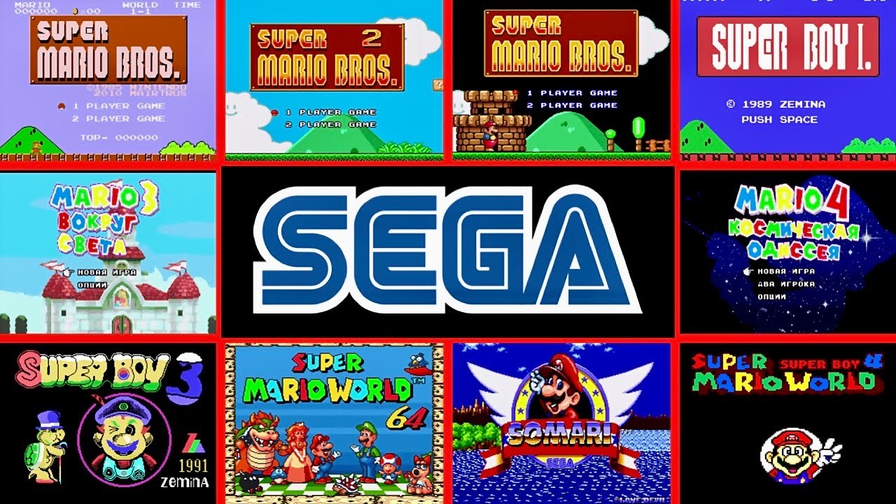 All Mario Sega Bootlegs TITLE Screens + Intros