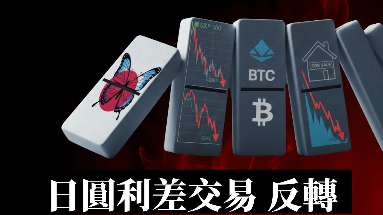日圓利差交易反轉！ | 2025年日本央行終結廉價資金，恐引爆全球資產的蝴蝶效應！