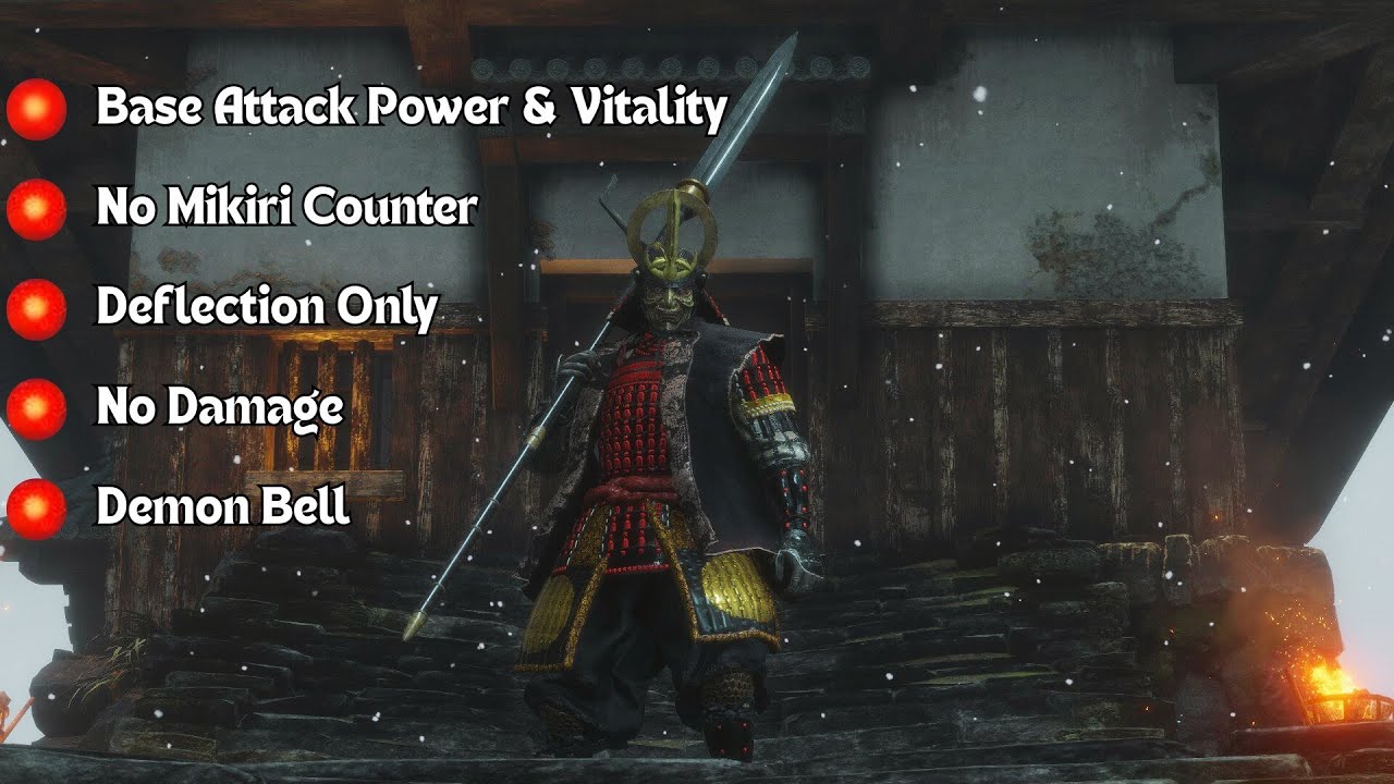 Sekiro -  Seven Ashina Spears [Deflections Only, No Mikiri Counter]