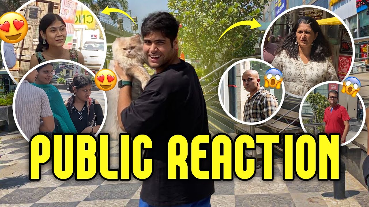 Meri cat ko dekh ke log hue pagal😱 (public reaction 😱)