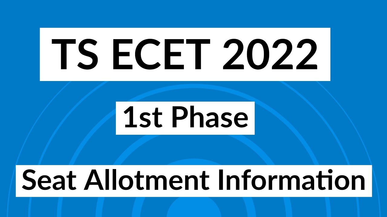 TS ECET Seat Allotment 2022 | Information