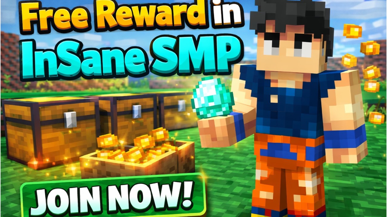 🎁Free Reward Stream InsaneSMP | /redeem (username) to get reward