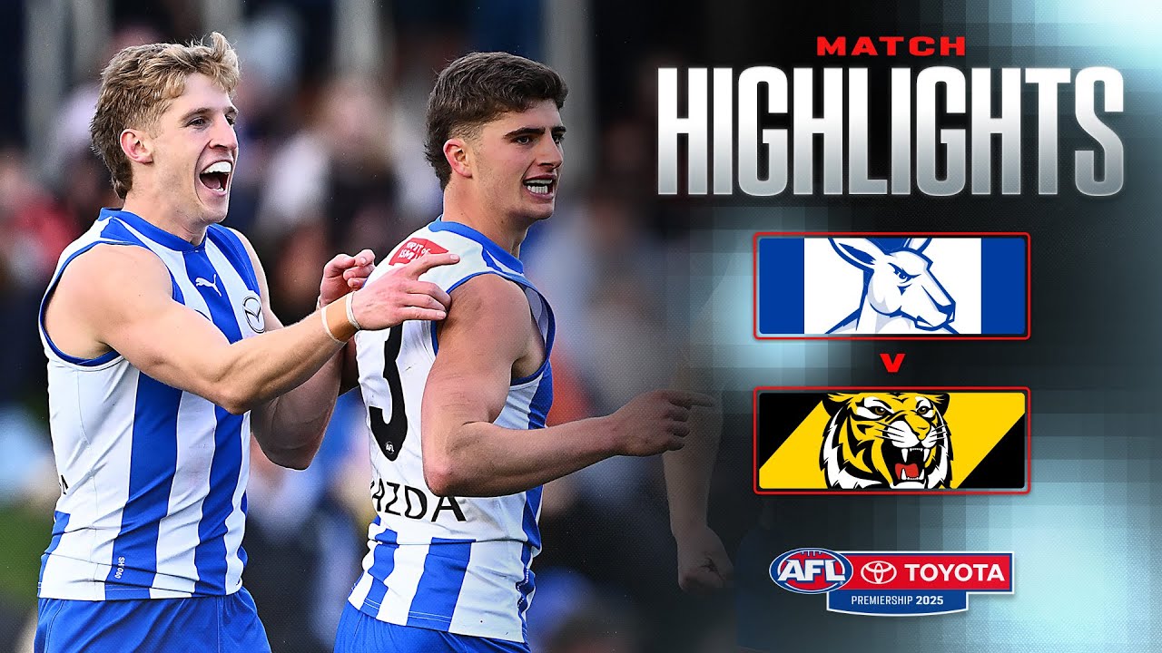 North Melbourne v Richmond Highlights | Round 23, 2025 | AFL