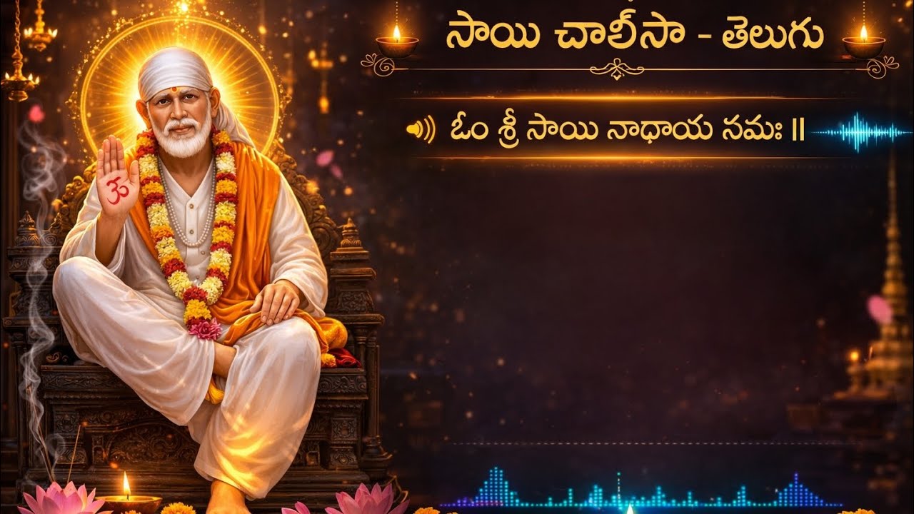 శిరిడి సాయి చాలీసా తెలుగు | Sai Chalisa Telugu Devotional Song