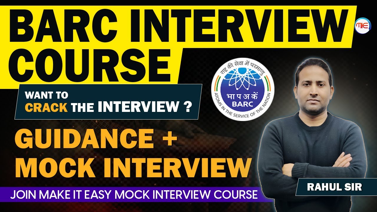 BARC INTERVIEW Guidance 2023 | Guidance & Mock Interview for BARC | BARC Interview Mechanical