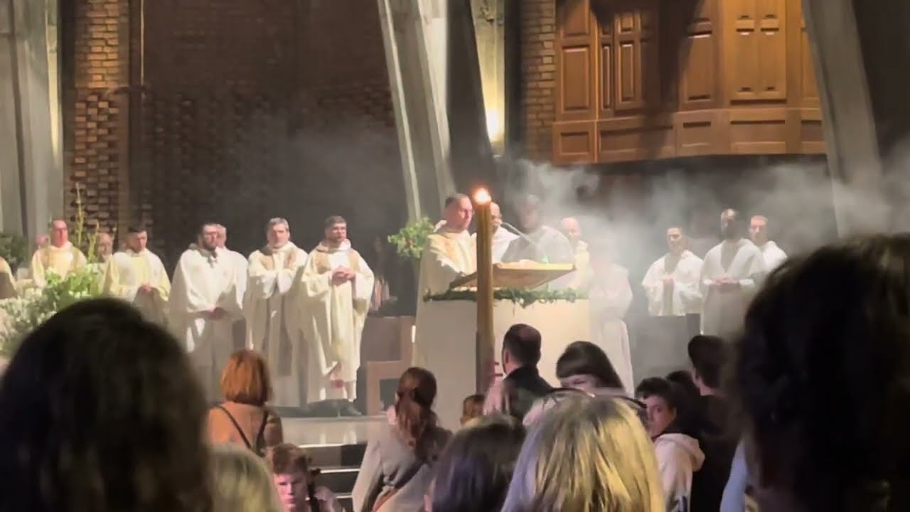 Alleluja. Wielka Sobota. Liturgia Wigilii Paschalnej. Dominikanie Warszawa Slużew, 30.03.2024
