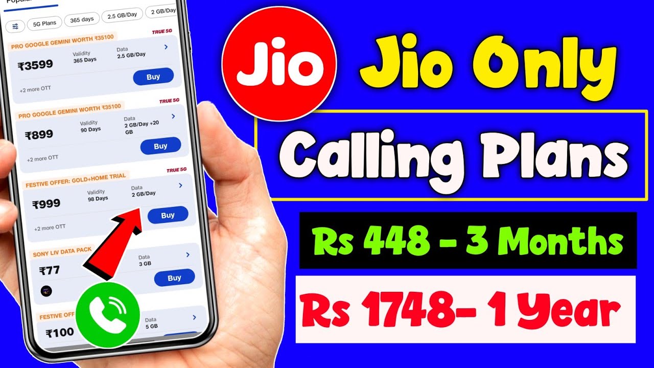 Jio Only Calling Recharge 2026 | Jio Only calling plans | jio only calling recharge plan 2025 