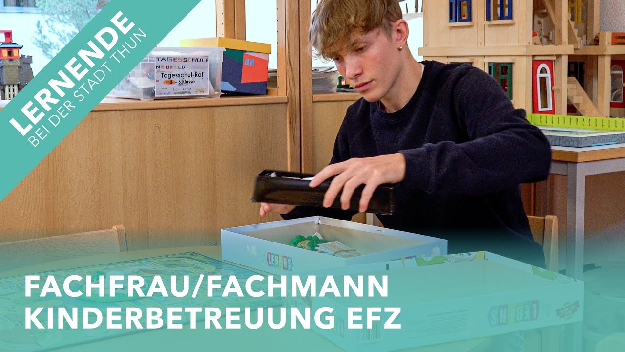 Lernende bei der Stadt Thun: Fachfrau/Fachmann Kinderbetreuung EFZ