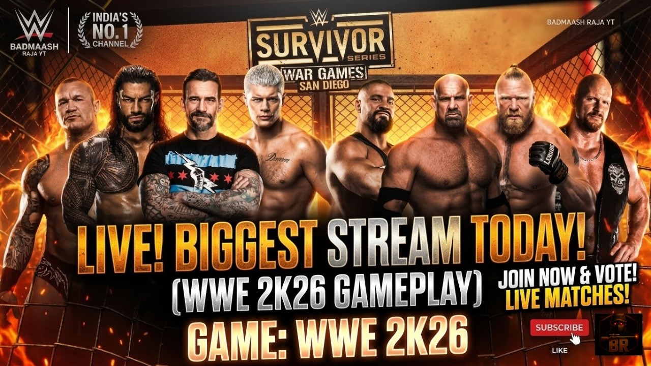 Beast aur Monster Ek Saath 😱 Brock Lesnar & Goldberg | WWE 2K26 Live #BadmaasRaja  Vertical  Live