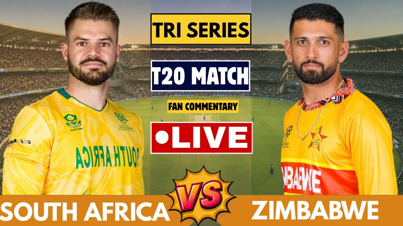 South Africa vs Zimbabwe Final 2026 Tri-Series T20 Match Live Score &  Fan Commentary SA vs ZIM