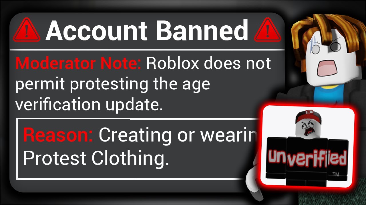 Roblox запрещает протесты против проверки возраста...