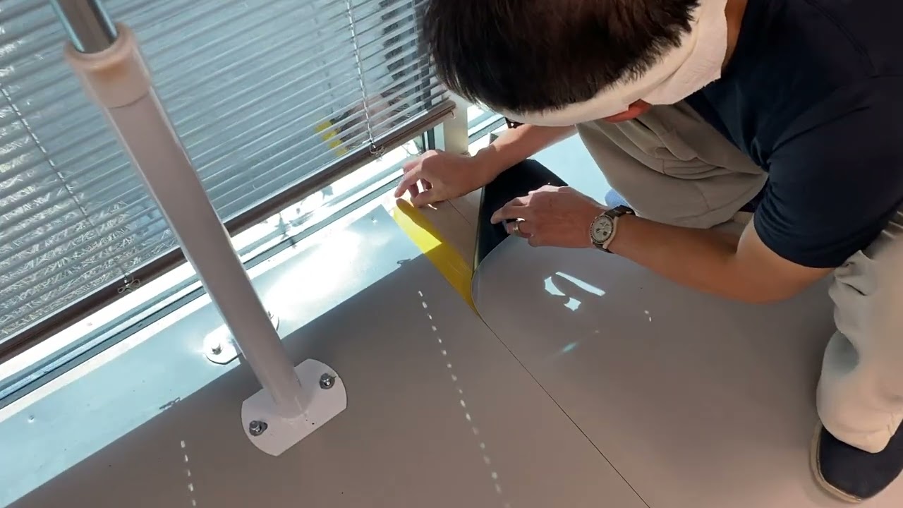 How to double tape the Marley dance floo￼r - Part II