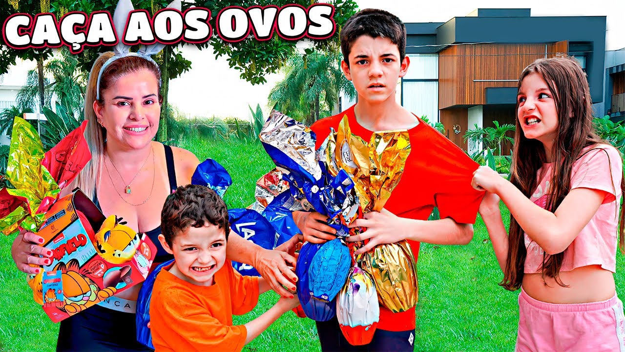 CAÇA AOS OVOS DE PÁSCOA NA MANSÃO! - COM PIERO START E HELENA & BRENINHO 2024!!!