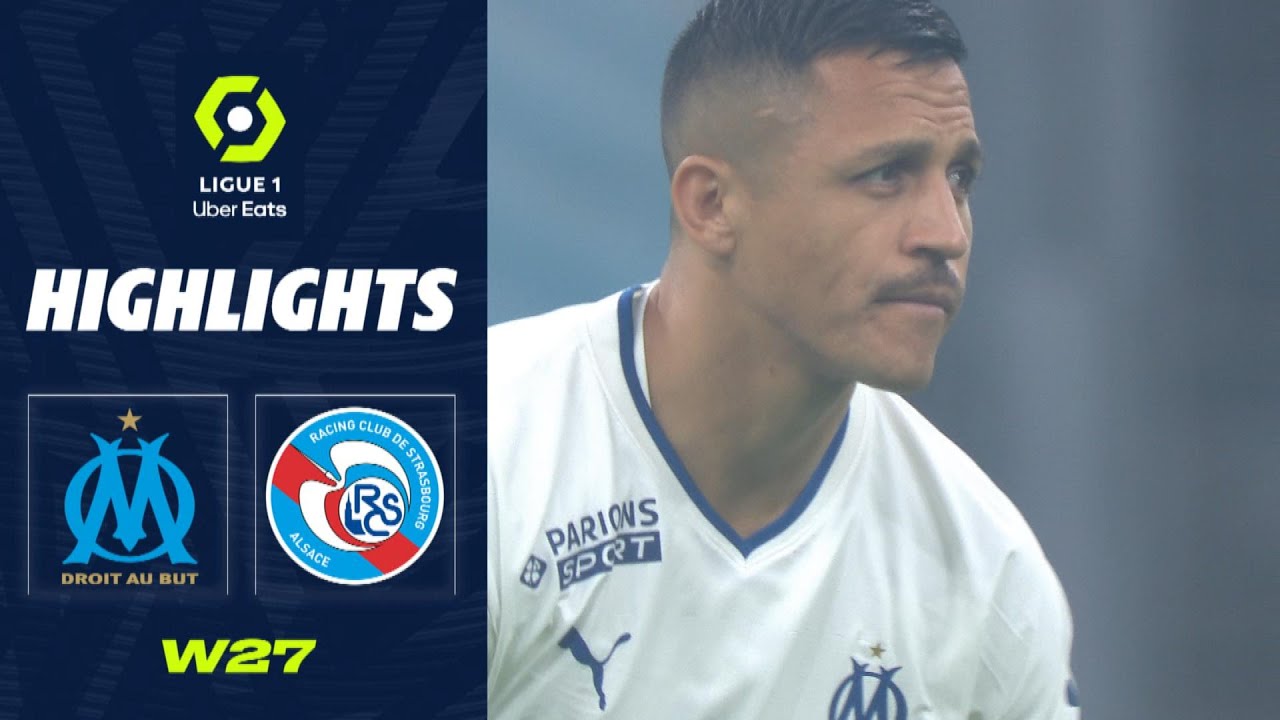 OLYMPIQUE DE MARSEILLE - RC STRASBOURG ALSACE (2 - 2) - Highlights - (OM - RCSA) / 2022-2023
