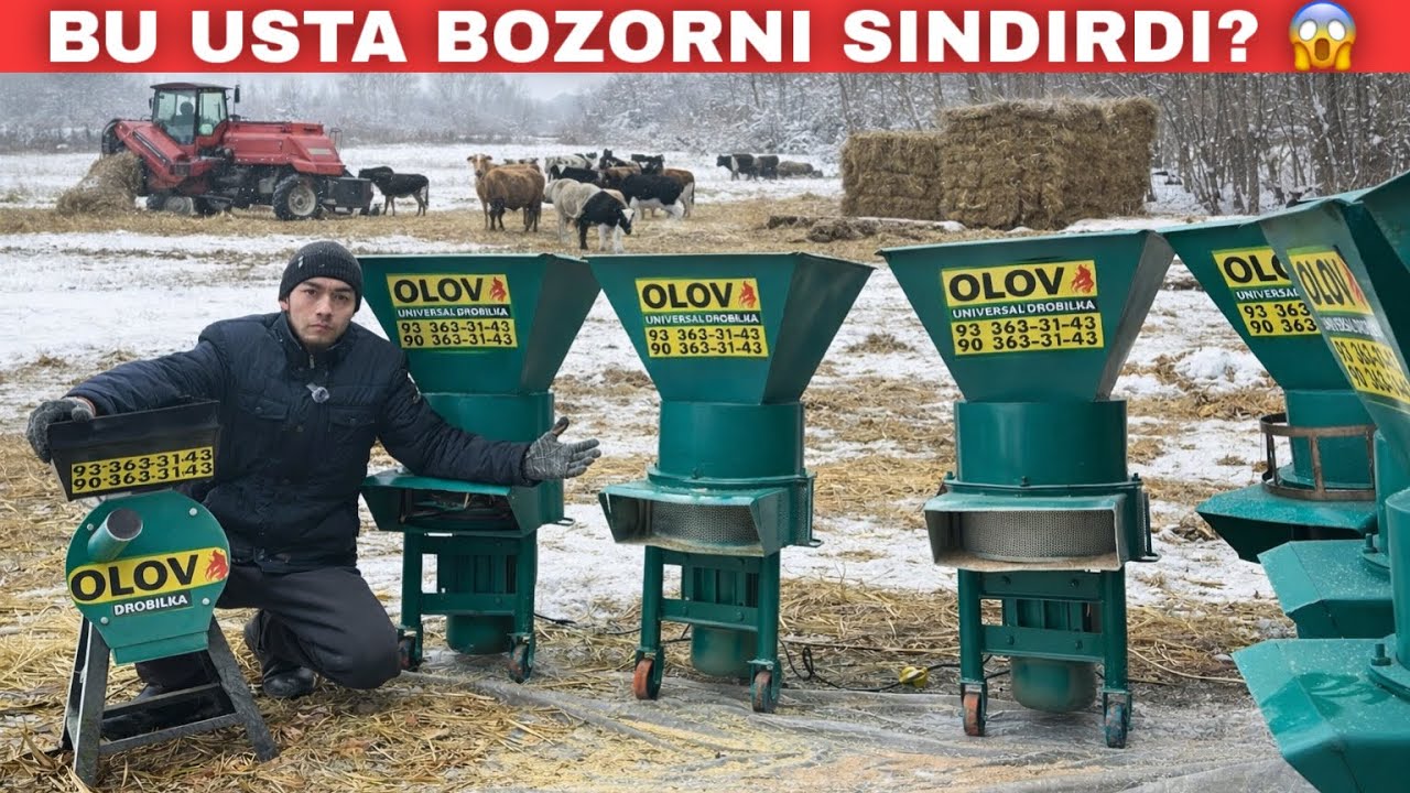 БОЗОР ЙИҚИЛДИ! 😱 УНИВЕРСАЛ ДРОБИЛКА НАРХИ — ШОК!