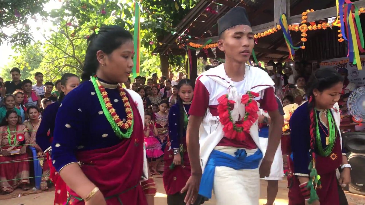 Nepali typical kauda dance, beautiful lok dance of Nepal 2018