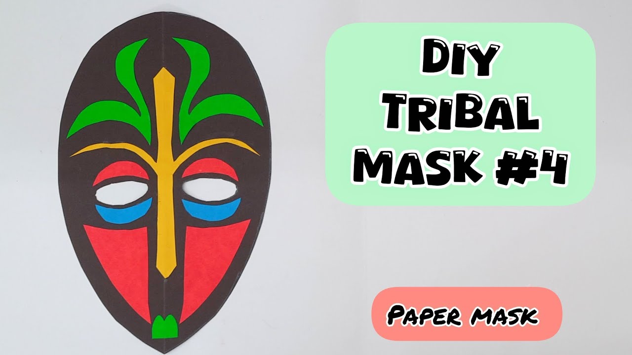 Tribal Mask Making / DIY Tribal Mask with Paper / How to Make Tribal face mask / African Tribal Mask