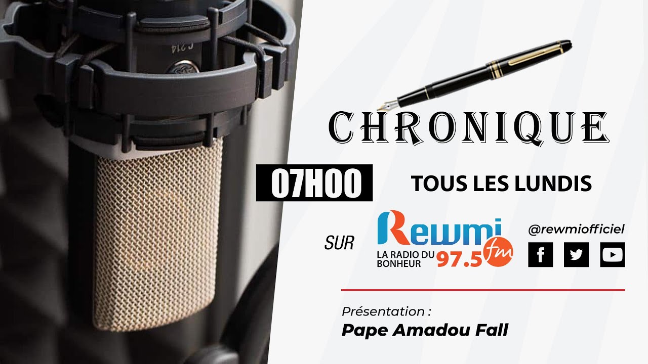 Chronique Amadou Fall &laquo;Sant&eacute; Politique&raquo; 22 Janvier 2024 Fr&hellip;Rewmi Officiel