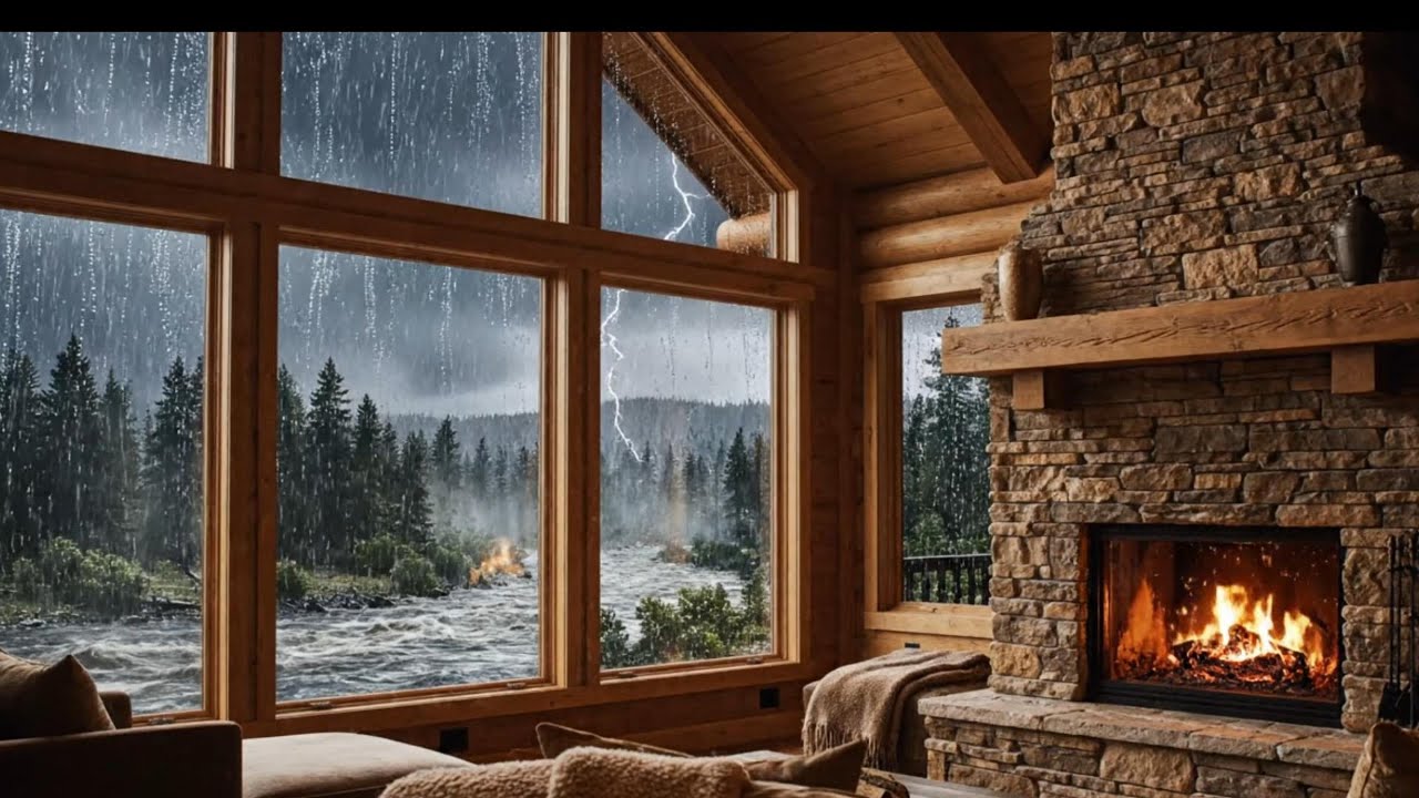 ⛈️ Rain Thunder Sound | 1 Hour of Uninterrupted Relaxation